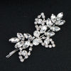 Women's Rhinestone Bridal Hairpin Fashion Flower Diamond Word Clip Elegant Wedding Hair Accessory