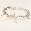 Women's Rhinestone Crown Headband Gold Tone Metal Princess Bridal Hair Accessory For Wedding Dress Photography