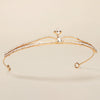 Women's Rhinestone Crown Headband With Geometric Zinc Alloy Design For Bridal Wedding Headwear And Formal Events