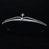 Women's Rhinestone Crown Headband With Geometric Zinc Alloy Design For Bridal Wedding Headwear And Formal Events