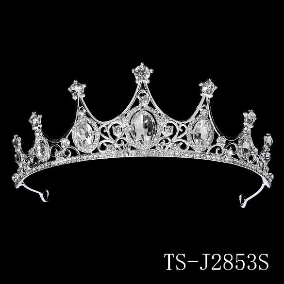 Women's Rhinestone Crown Hollow Alloy Headband Hair Accessories