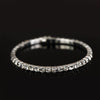 Women's Rhinestone Diamond Pattern Elastic Bracelet With Alloy Inlaid Artificial Gemstones Fashion Bridal Bangle
