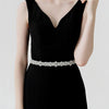Women’s Rhinestone Floral Woven Bridal Belt With Diamond Embellishments Elegant Luxury Wedding Dress Accessory