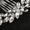 Women's Rhinestone Hair Comb Claw Clip With Marquise Diamond Style Wedding Bridal Headpiece