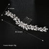 Women's Rhinestone Hair Comb Claw Clip With Marquise Diamond Style Wedding Bridal Headpiece