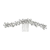 Women's Rhinestone Hair Comb Claw Clip With Marquise Diamond Style Wedding Bridal Headpiece