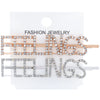 Women's Rhinestone Letter Hair Side Clip Sparkling Text Design Bangs Hairpin Accessory