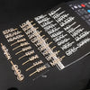 Women's Rhinestone Letter Hair Side Clip Sparkling Text Design Bangs Hairpin Accessory