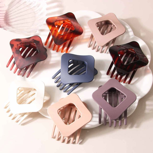 Women's Rhombus Geometric Duckbill Hairpin Pc Material Painted