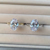 Women's Ring Diecast Zircon Oval Geometric Electroplating Style