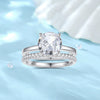 Women's Ring Jewelry 925 Silver High Sense Geometric Electroplating Diamond