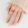 Women's Rotating Ring Copper Geometric Electroplated