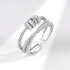 Women's Rotating Ring Copper Geometric Electroplated