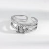 Women's Rotating Ring Copper Geometric Electroplated