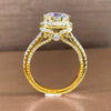 Women's Round Bag Ring Fashion Geometric Style Copper Microinlaid Zircon