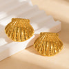 Women's Round Hoop And Bow Tie Stainless Steel Earrings With Electroplating Non Fading Geometric And Personalized Style