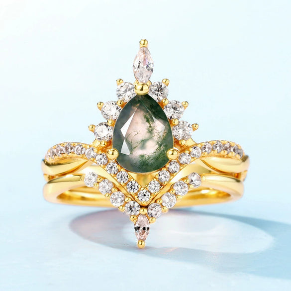Women's S925 Silver Aqua Agate Ring With Diamond Design And Natural Style
