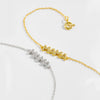 Women's S925 Silver English Letter Simple Allmatch Classic Thin Chain Stacked Bracelet With Electroplating