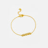 Women's S925 Silver English Letter Simple Allmatch Classic Thin Chain Stacked Bracelet With Electroplating