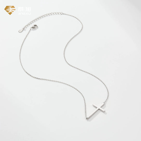 Women's S925 Silver Geometric Clavicle Necklace With Electroplating