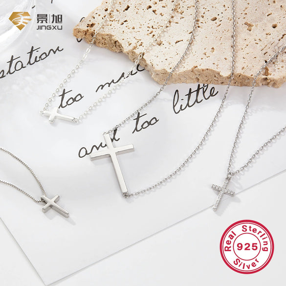 Women's S925 Silver Geometric Clavicle Necklace With Electroplating
