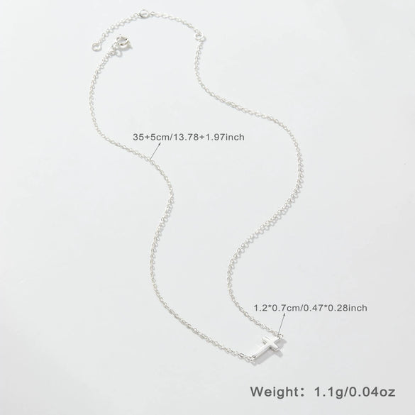 Women's S925 Silver Geometric Clavicle Necklace With Electroplating