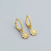 Women's S925 Silver Geometric Mans Star Electroplated Earrings
