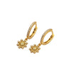 Women's S925 Silver Geometric Mans Star Electroplated Earrings