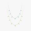 Women's S925 Silver Geometric Microinlay Bohemian Short Necklace Choker Neck Jewelry