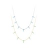 Women's S925 Silver Geometric Microinlay Bohemian Short Necklace Choker Neck Jewelry
