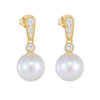 Women's S925 Silver Geometric Pearl Inlaid Highend Fashion Earrings