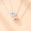 Women's S925 Silver Geometric Ring Pendant Necklace
