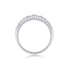 Women's S925 Silver Moissanite Inlaid Geometric Ring