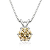 Women's S925 Silver Moissanite Pendant Necklace With Animal Zodiac Pattern And Round Shape Set With Precious Stones