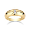 Women's S925 Silver Moissanite Ring Geometric Style Set With Diamonds
