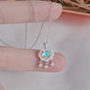 Women's S Silver Peace Lock Necklace With Zircon Moonstone Geometric Pendant Retro Light Luxury Electroplated Clavicle Cross Chain