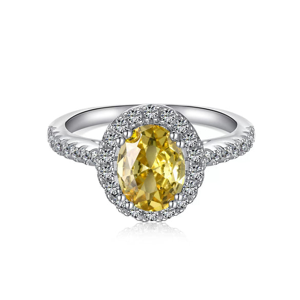 Women's S925 Silver Ring With Geometric Style And Sunflower Pattern Electroplated
