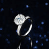 Women's S925 Silver Ring With Moissanite And Rhombus Design