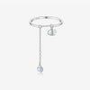Women's S925 Sterling Silver Adjustable Open Ring With Geometric Design And Electroplating