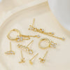 Women's S925 Sterling Silver And Copper Geometric Butterfly Chain Tassel Earrings With Zirconia