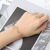 Women's S925 Sterling Silver Bow Bracelet Simple Electroplated Hand Jewelry Elegant Minimalist Accessory