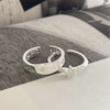 Women's S925 Sterling Silver Bow Tie Design Ring With Electroplating