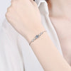 Women's S925 Sterling Silver Bracelet With Animal Zodiac Pattern Plated With Pt950 Gold