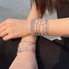 Women's S925 Sterling Silver Bracelet With Colorful Zircon Flower Butterfly Love Water Drop Design Light Luxury Style Geometric Pattern