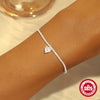 Women's S925 Sterling Silver Cauliflower Chain Bracelet With Gypsophila And Moonlight Gemstone Geometric Design And Real Gold Plating