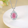 Women's S925 Sterling Silver Chopin Chain Necklace With Diamond Design