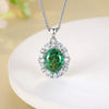 Women's S925 Sterling Silver Chopin Chain Necklace With Diamond Design
