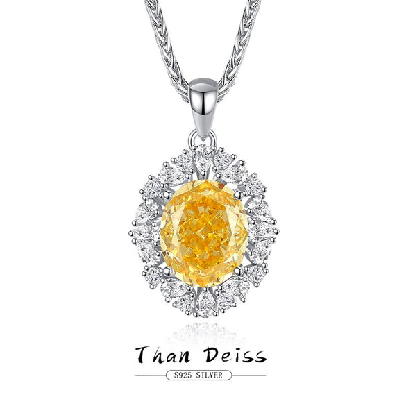 Women's S925 Sterling Silver Chopin Chain Necklace With Diamond Design
