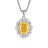 Women's S925 Sterling Silver Chopin Chain Necklace With Diamond Design