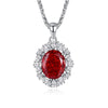 Women's S925 Sterling Silver Chopin Chain Necklace With Diamond Design